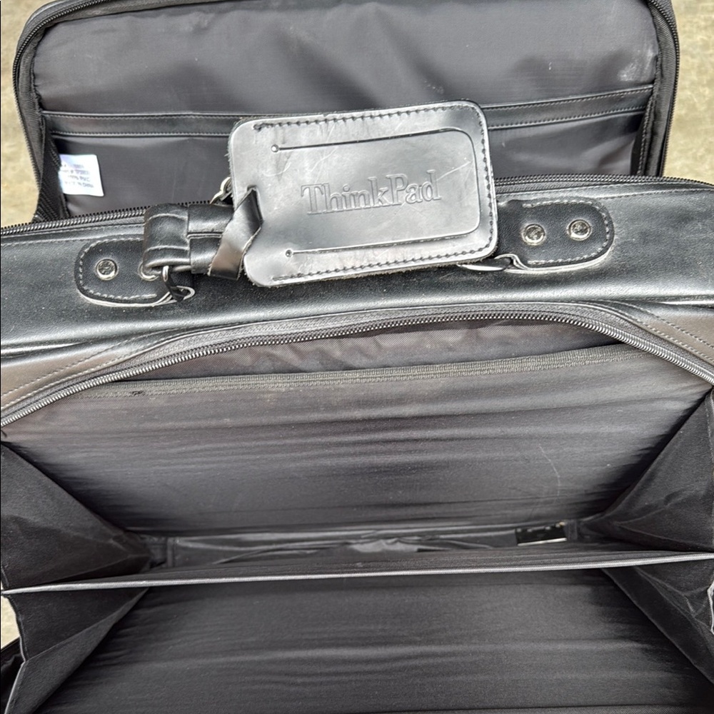 Think! Black Laptop Bag with Multiple Compartments